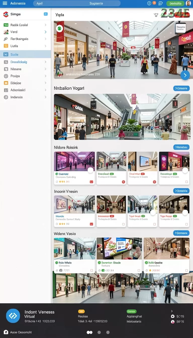 Cuplikan layar PP444 — menu navigasi