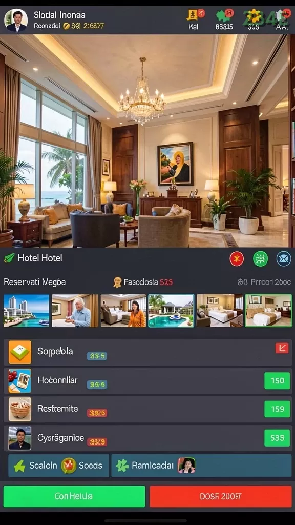 Cuplikan layar GN777 — aktivitas