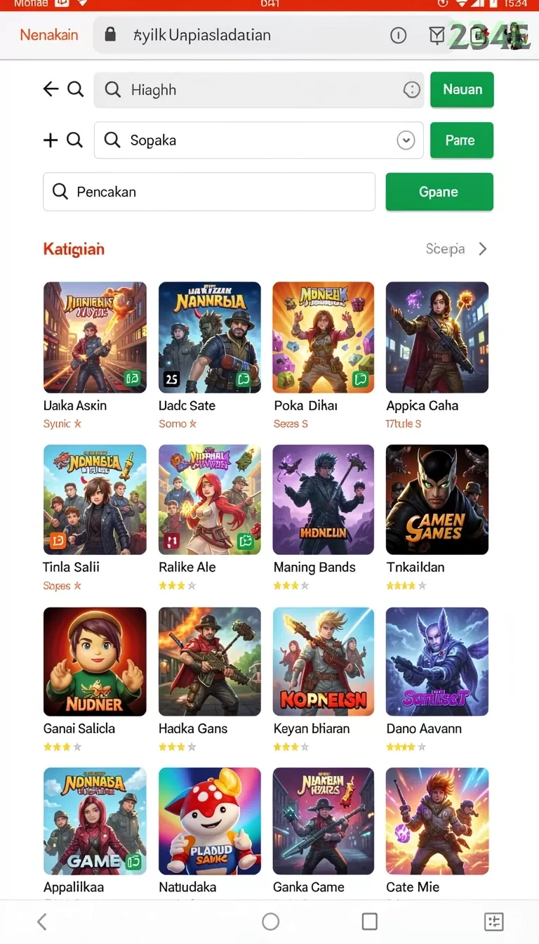 Cuplikan layar OKJKT — halaman utama